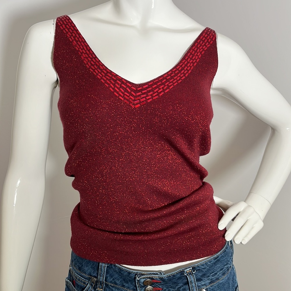 [S] Red Top with sparkles